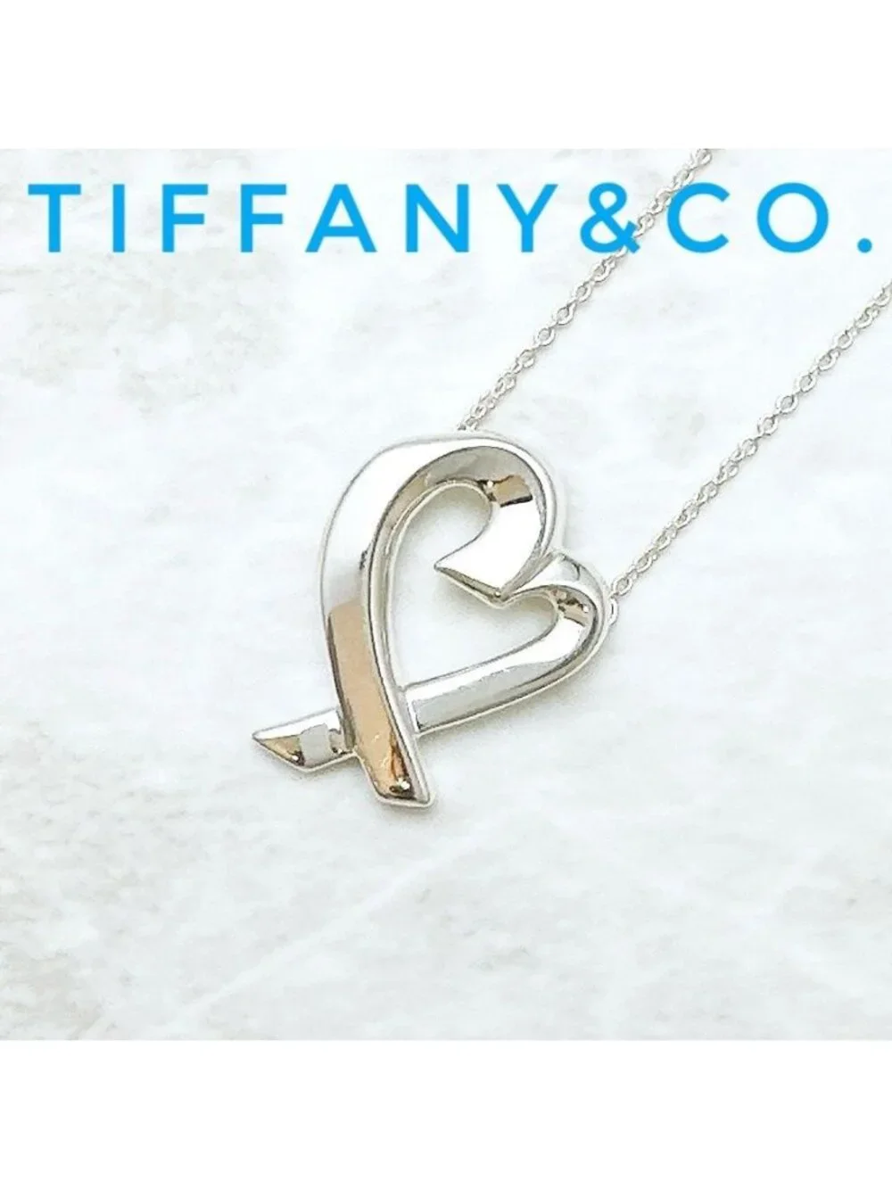 Tiffany & Co Loving Heart Silver Necklace 47